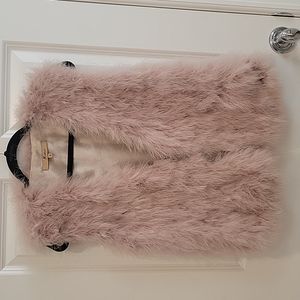 Pink Feather vest